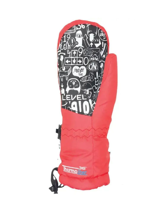 Level Παιδικά Γάντια Σκι & Snowboard Κόκκινα