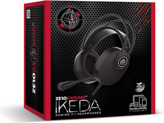 Zeroground Ikeda Over Ear Gaming Headset με σύνδεση 3.5mm / USB