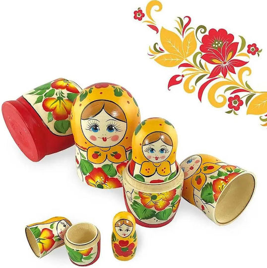 Комплект 5 Бамбукови Кукли Maidanovskaya Жълта Кърпа 15 См Azhna Mm0503vz-03