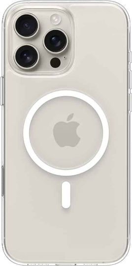 Spigen Thin Fit T MagSafe Back Cover Plastic / Silicone 1.55mm Clear/White (iPhone 16 Pro Max)