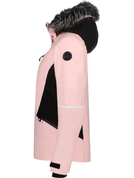 Icepeak 853120505-610 Γυναικείο Μπουφάν για Σκι & Snowboard Ροζ