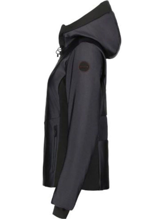Icepeak 854885555-292 Frauen Jacke aus Weiche Schale für Ski & Snowboard Schwarz