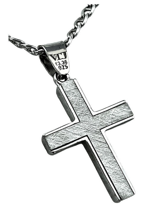 VTJ Men's Cross from Silver with Chain