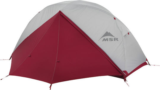 MSR Elixir 1 Backpacking Tent Camping Tent Igloo Red with Double Cloth 3 Seasons for 1 Person Waterproof 1500mm 223x137x100cm