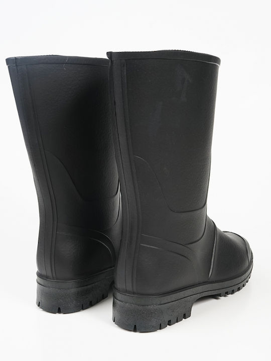 Piazza Work Wellies Black