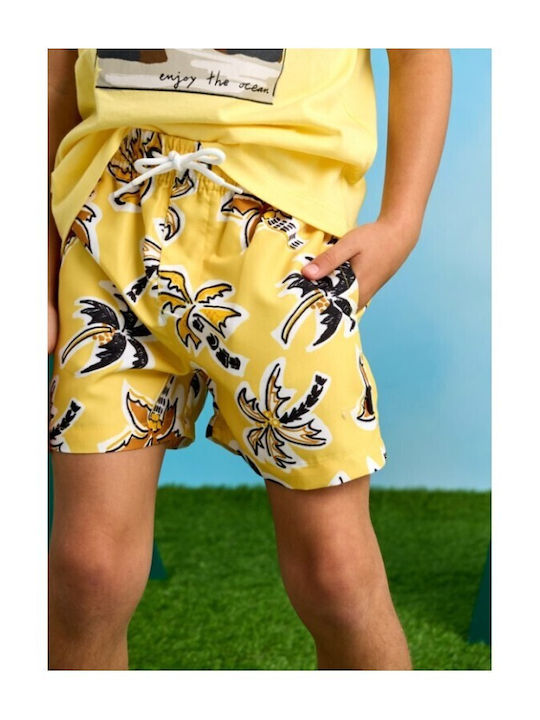 Mayoral Kids Swimwear Swim Shorts Yellow