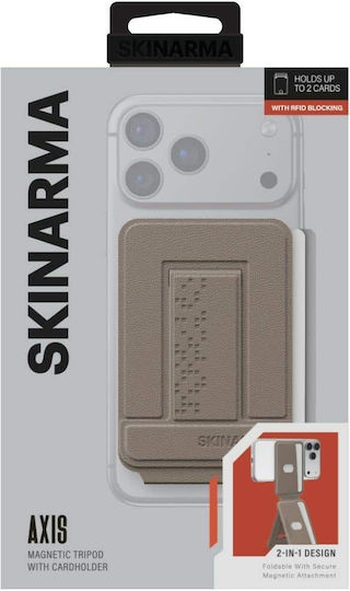 Skinarma MagSafe Kartenetui in Khaki Farbe