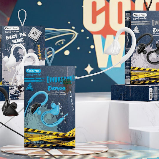 Music Taxi X-603 In-ear Handsfree Headphones with Connector 3.5mm Blue