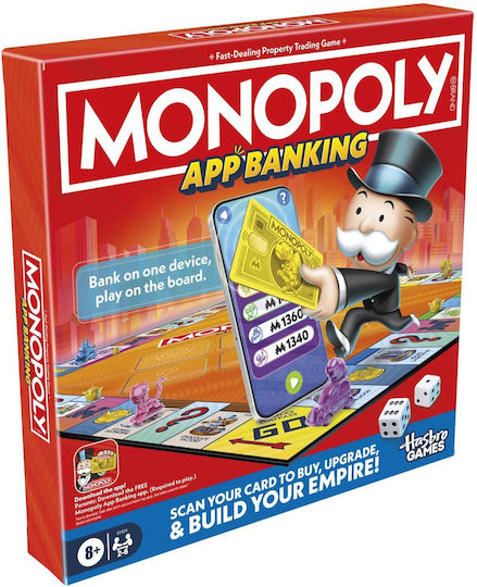 Joc de Societate Monopoly App Banking Game pentru 2-6 Jucători 8+ Ani (EN) Hasbro