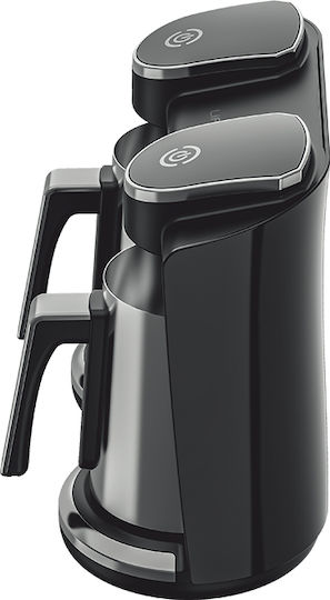 Life Kafenedaki Electric Greek Coffee Pot 1300W with Capacity 500ml Brown