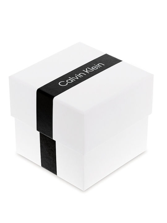 Calvin Klein Twisted Bezel Women's Watch with Gold Metal Bracelet