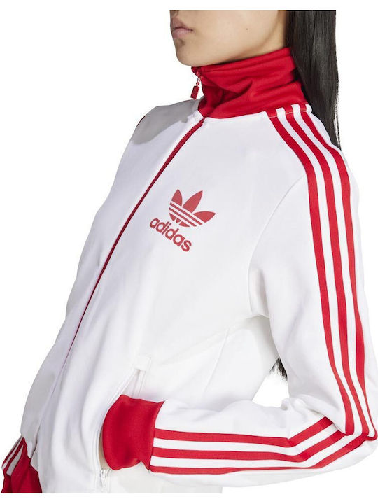 Track Top Damen Jacke White