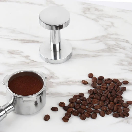 4bars T103 Tamper with Flat Surface 58mm / 51mm in Silver Color