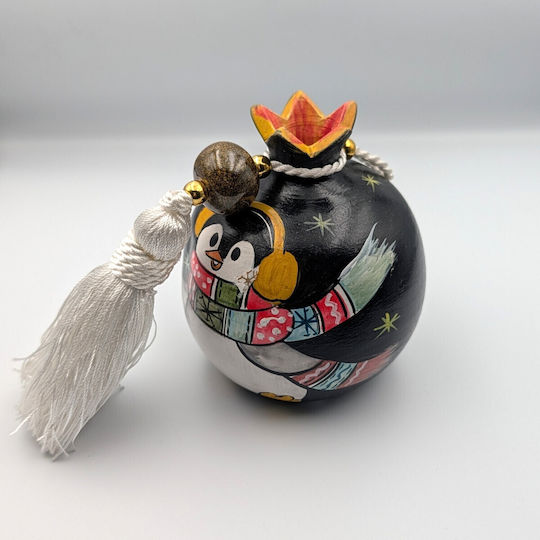 Grekas Home Handmade Настолници Гоури Нар Бял Керамичен 11см 1бр