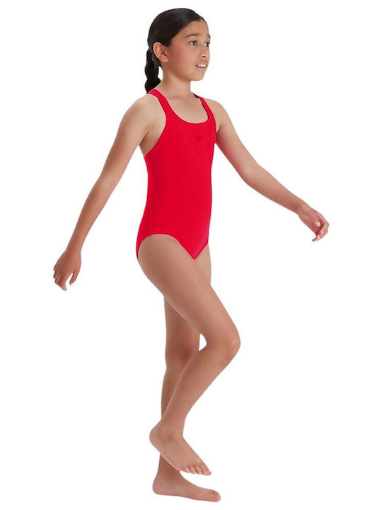 Speedo Endurance+ Medalist Kids Swimwear One-Piece Red