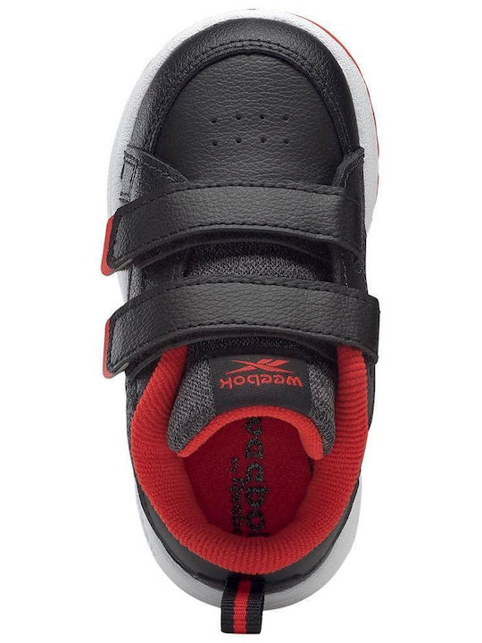 Weebok Clasp Low Αθλητικά Παιδικά Παπούτσια με Σκρατς Night Black / Vector Red