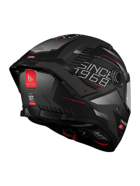 MT Thunder 4 SV Full Face με Sun Visor ECE 22.06 Luminence D1 Black Matt