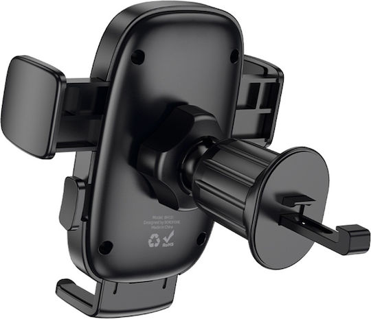 Borofone Car Mobile Mount with Adjustable Hooks Black
