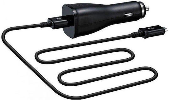 Samsung Essentials Kit Φορτιστής Αυτοκινήτου 2.3A με μία Θύρα: 1xUSB μαζί με Καλώδιο Micro-USB Λευκό Χρώμα