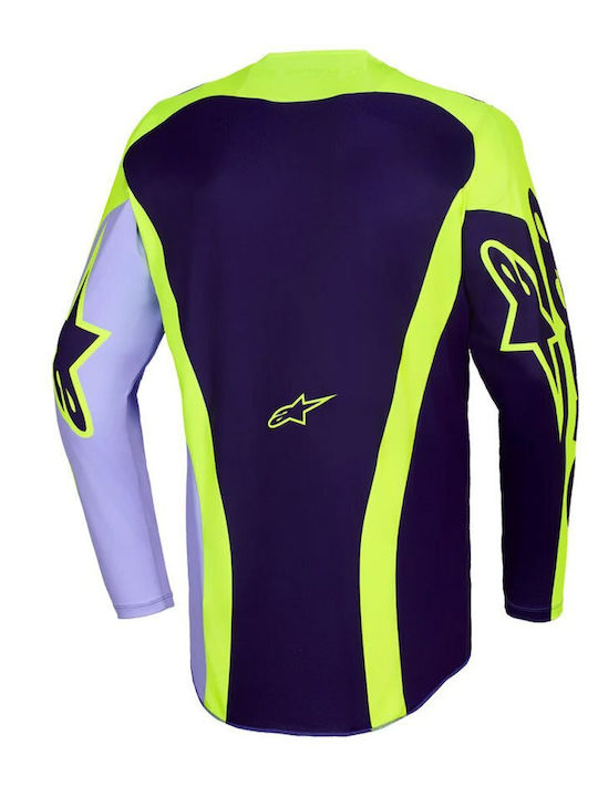 Μπλούζα Μηχανής Alpinestars Racer Portl Purple Yellow