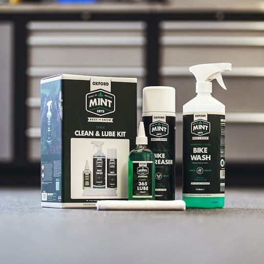 Oxford Mint Cycle Clean & Lube Motorrad-Reinigungsset
