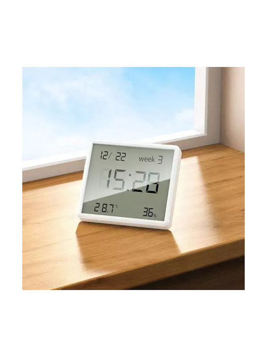 Hoco Tabletop Digital Clock LCD with Wireless Charging White 000.230.19930