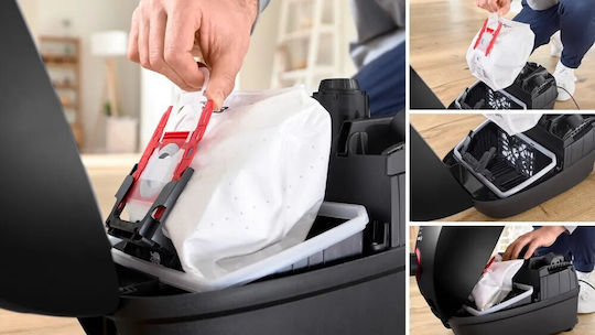 Bosch BGB41POW1 Ηλεκτρική Σκούπα 850W με Σακούλα 4lt Μαύρη