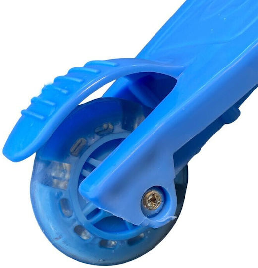 Patinetă Copii Pliabilă cu 3 Roți pentru 3+ Ani Albastră
