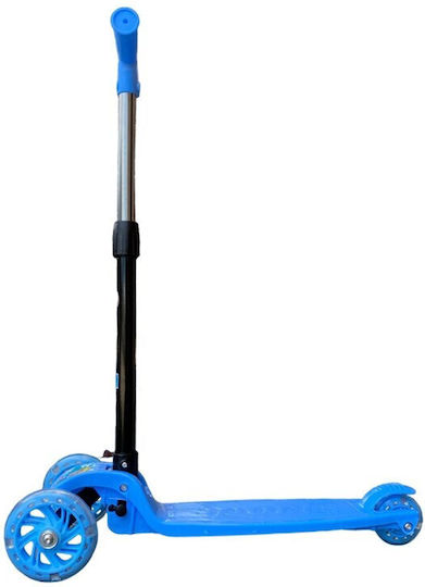 Patinetă Copii Pliabilă cu 3 Roți pentru 3+ Ani Albastră