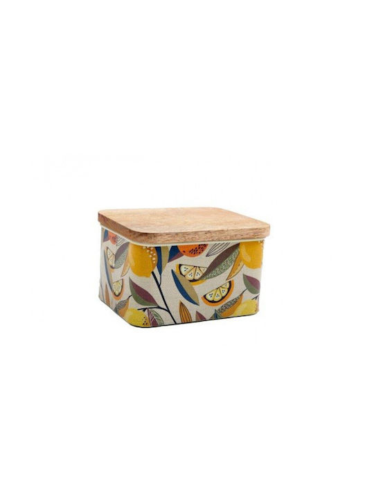 Κουτί Αποθ."citrus Zest" Ξύλ.καπάκι 14x8,5cm