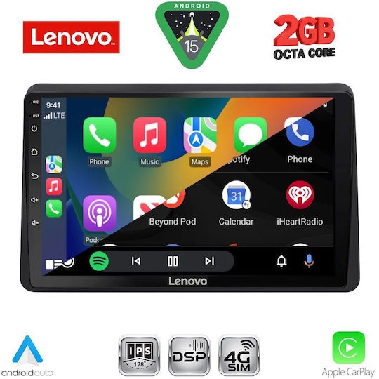 Lenovo Car Audio System for Opel Movano Renault Master Nissan NV400 2020 (Bluetooth/USB/WiFi/GPS/Apple-Carplay/Android-Auto) with Touch Screen 10"