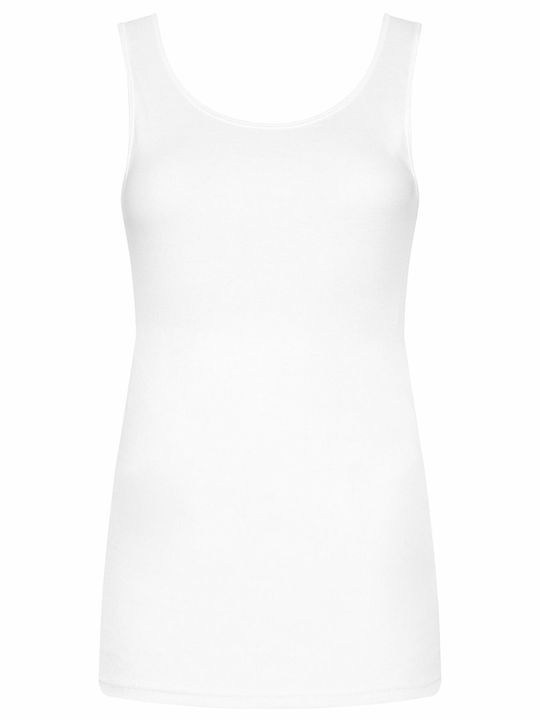 Katia Basics Без ръкави Бял Дамско тениска