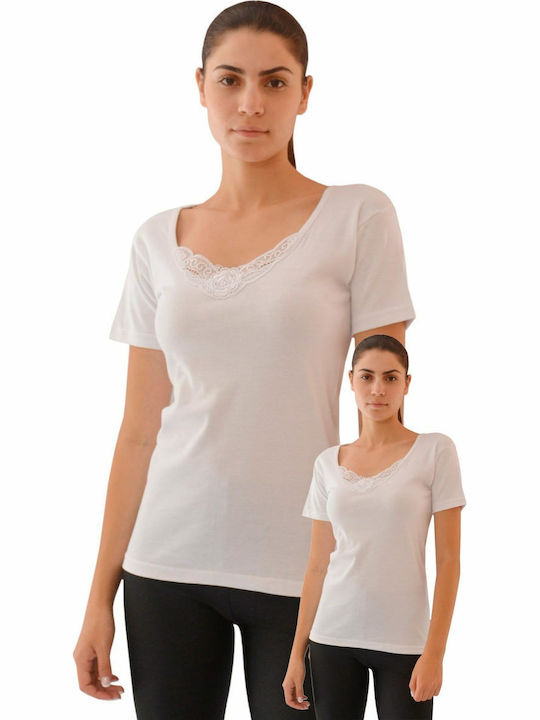 Women's Short Sleeve Cotton T-Shirt White