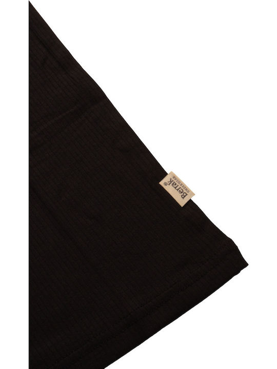Mit Spaghetti-Träger Schwarz Damen T-Shirt