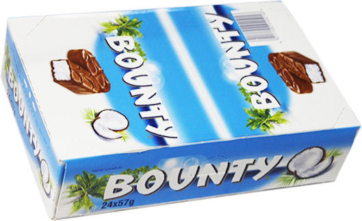 Bounty Chocolate Coconut 57gr 24pcs