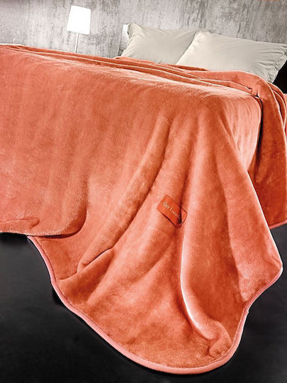 Guy Laroche Pătură Simplă Coral Solid 160x220 cm Portocalie