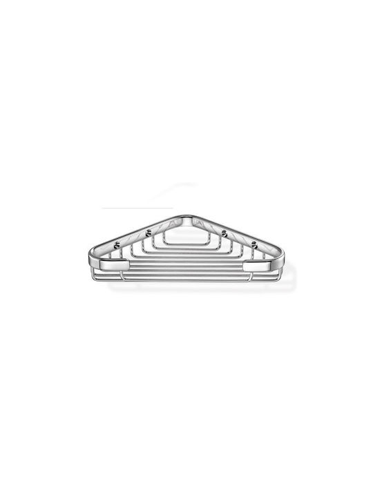 Sanco Shower Baskets Επιτοίχια Σπογγοθήκη Μεταλλική Ασημί