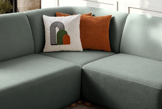 S-loft Corner Couch with Left Corner Sea Green 206x290x85 cm