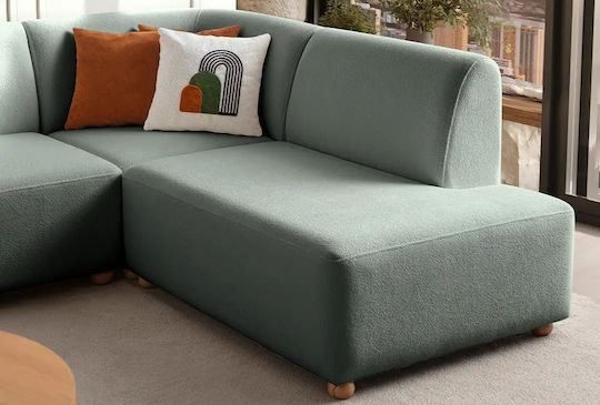S-loft Colțar Canapea Cu Colțul Din Dreapta Verde Marin 206x290x85cm