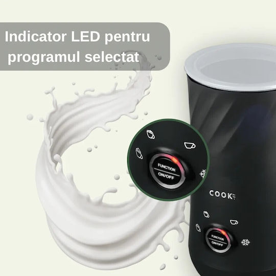 COOK-IT Dispozitiv pentru Spumă de Lapte Caldă și Rece cu Acoperire Antiaderentă 300ml