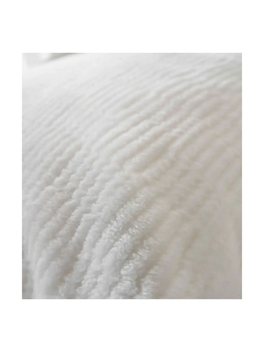 Gofis Home Decorative Pillow Case Gofis From Furry Polar White 109/16 50x50cm