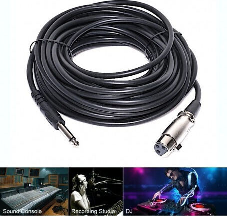 Audio Master GA202/10M XLR female to 6.3mm male 10m Cable (GA202/10M)