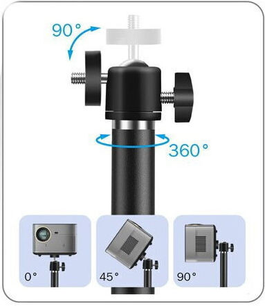 Blackmount Projektorhalterung Decke mit maximaler Belastung von 5kg Schwarz