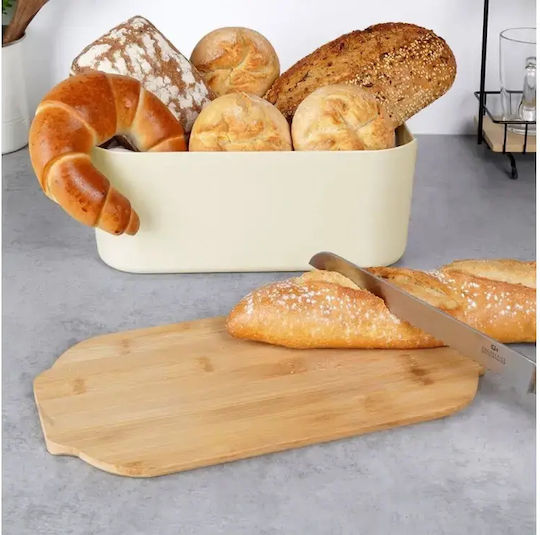 Bread Box Bamboo Board Cream 259303