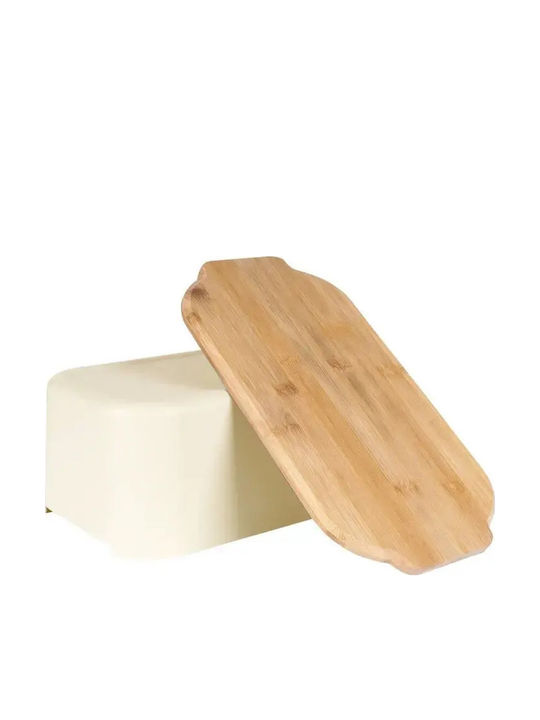 Bread Box Bamboo Board Cream 259303