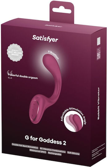 Satisfyer G For Goddess 2 Δονητής G-Spot με Απομακρυσμένο Έλεγχο Μπορντό