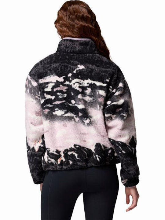 Helvetia Ii Women's Fleece Blouse Long Sleeve with Zipper Purple