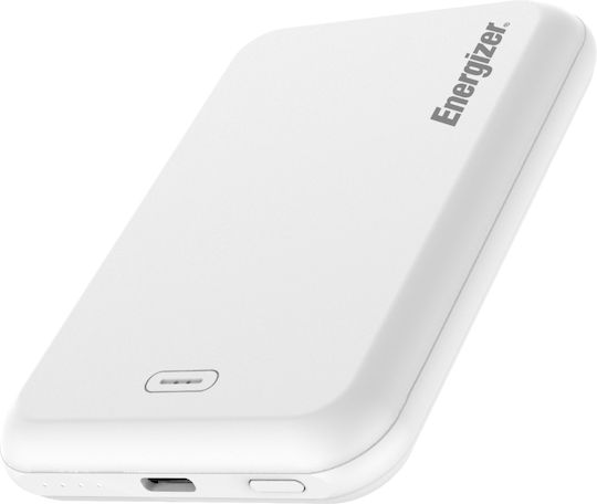 Energizer QM5000 Power Bank 5000mAh 15W με Θύρα USB-C Λευκό