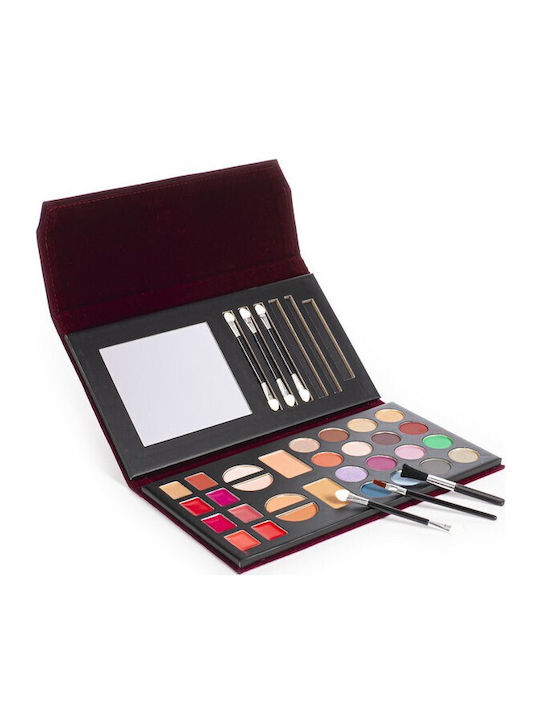 Tri-Coastal Tahari Red Velvet Makeup Palette for Face & Eyes Tahari Red Velvet