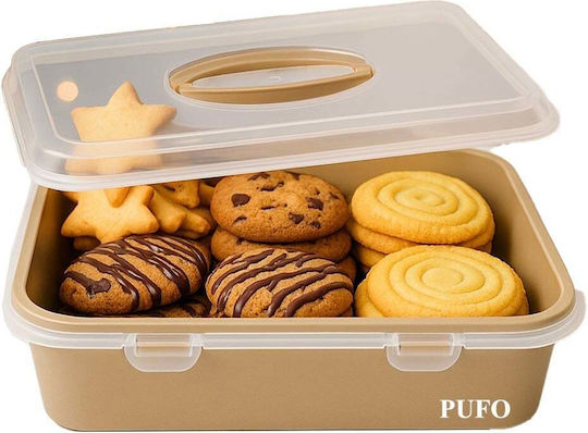 Kuchenständer Kunststoff mit Deckel Transparent 32x23cm